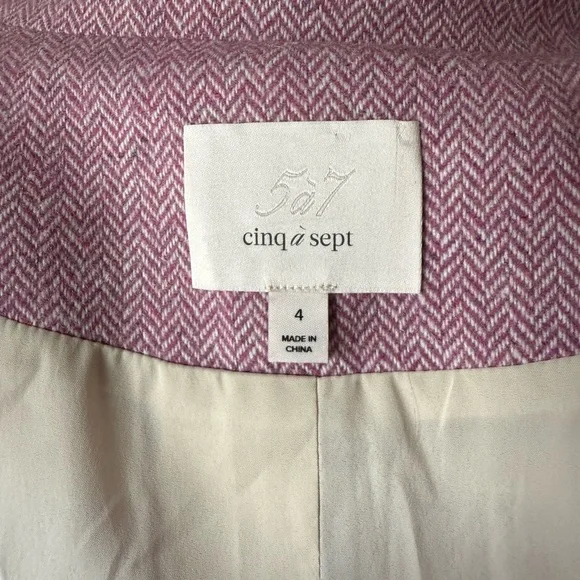 Cinq à Sept Lilac and Cream Blazer - Picture 10 of 13